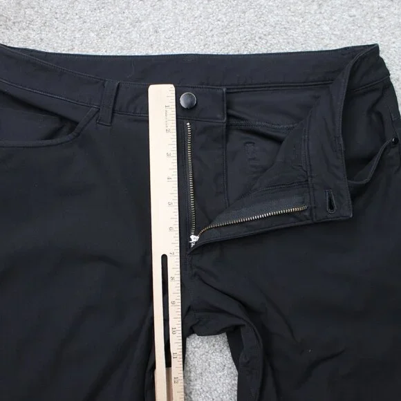 Lululemon Pants Mens 32 Black ABC Warpstreme Classic fit Straight 30" inseam - Picture 8 of 12